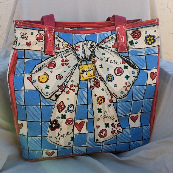 Brighton Handbags - 💖MAKE OFFER! Brighton Love Sparkle Tote Bag Tom Clancy Design - Limited Edition
